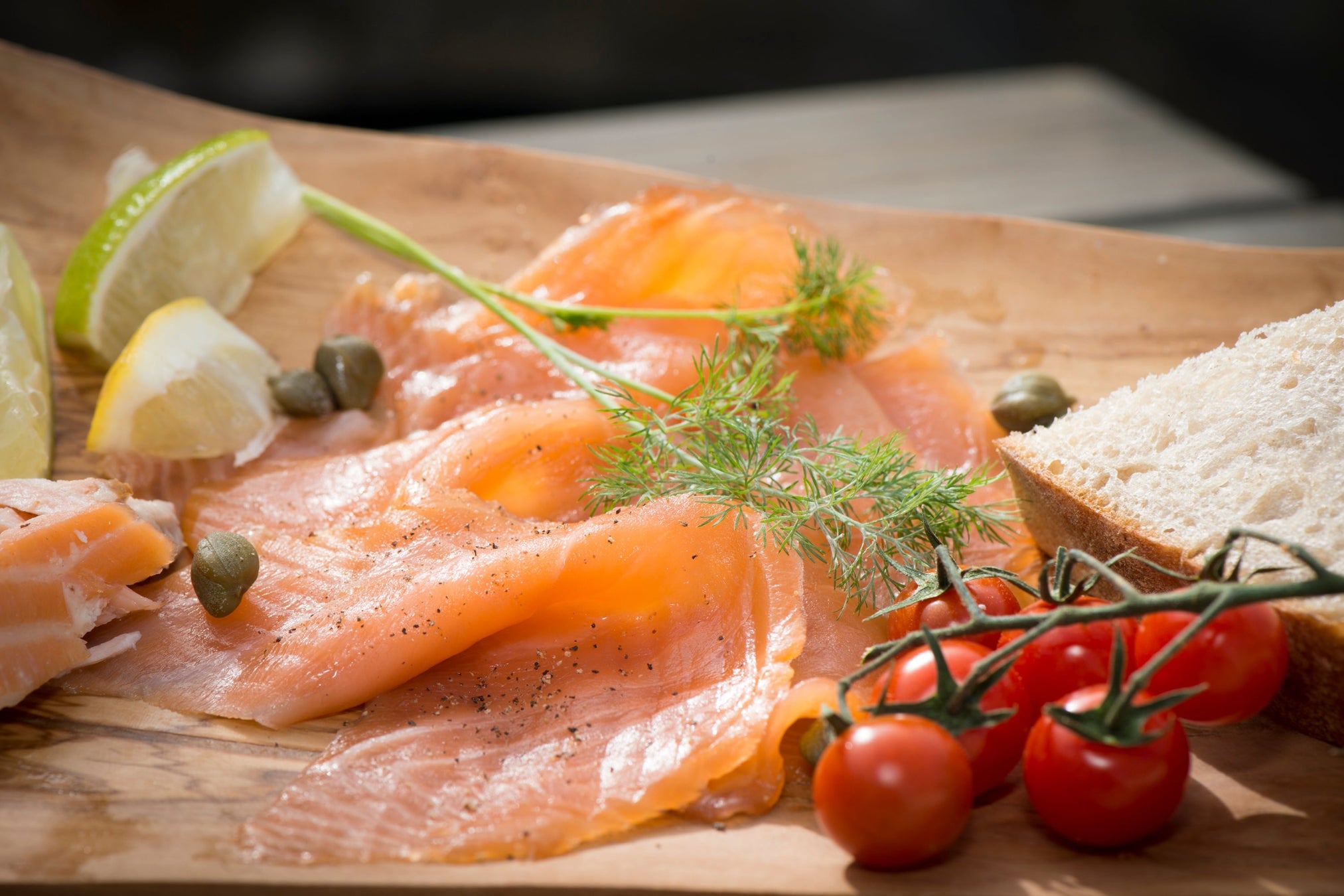 Jaffy's Peat  Smoked Salmon is smoked over Peat and Oak fires giving it a deeper more intense flavour.